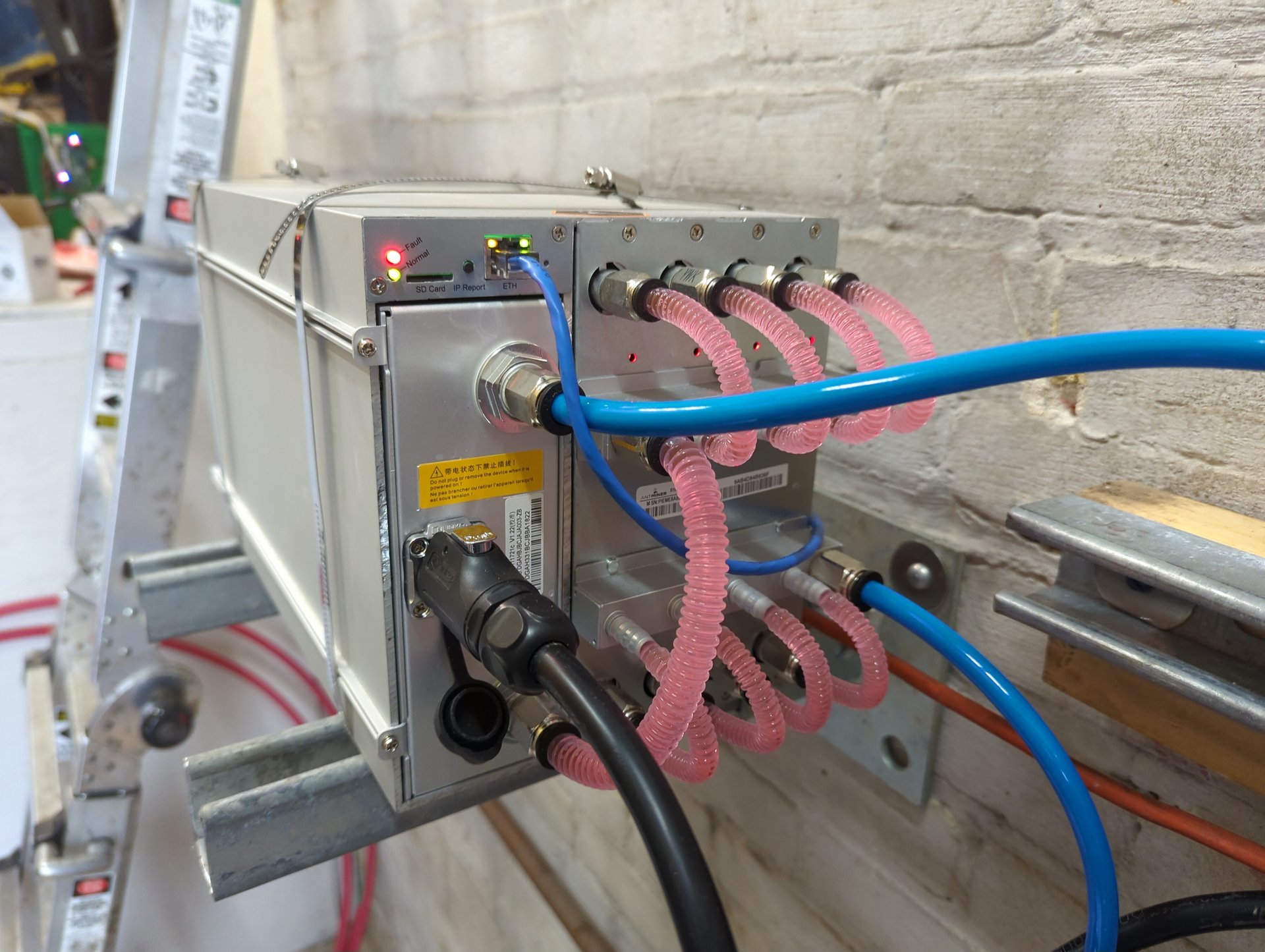 Bitcoin powered hydronic heating system - complete installation with heat exchangers